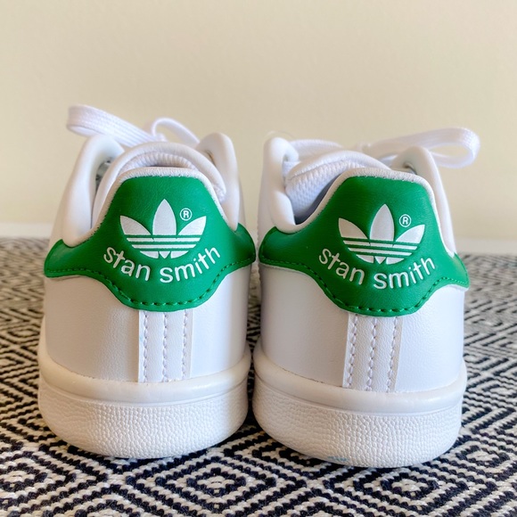 New Adidas Originals - Kid’s Stan Smith Primegreen Sneakers - Picture 1 of 4